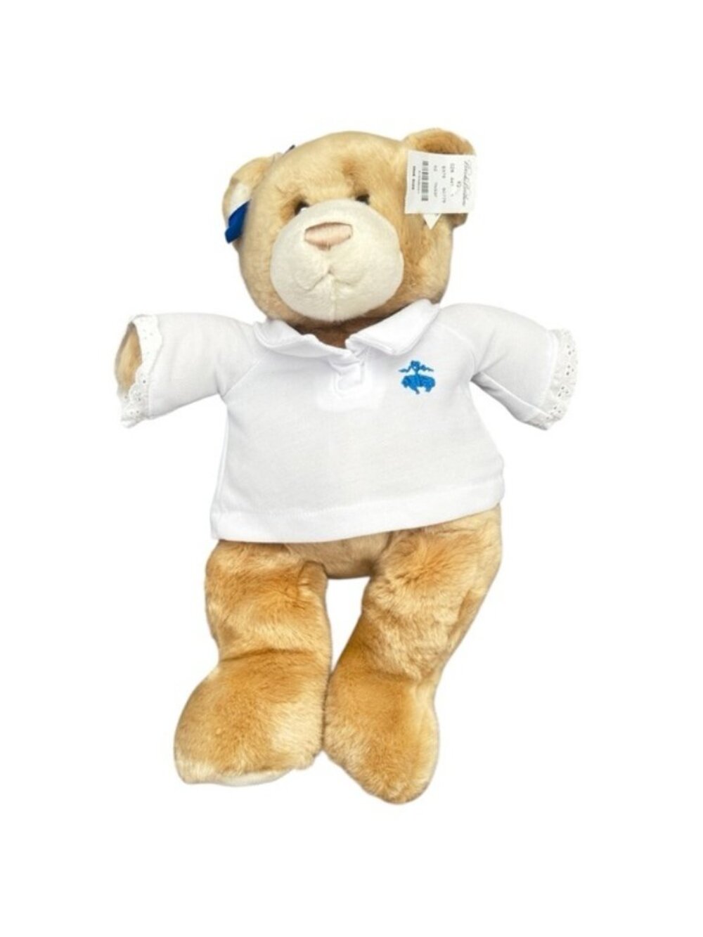 Brooks Brothers x Gund Tan Teddy Bear with White Polo Shirt New